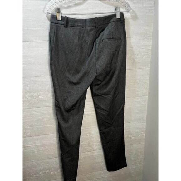 Women Black &‎ White Checked Cigarette Trousers Size 4 - Picture 3 of 5